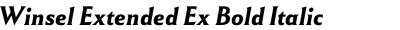 Winsel Extended Ex Bold Italic